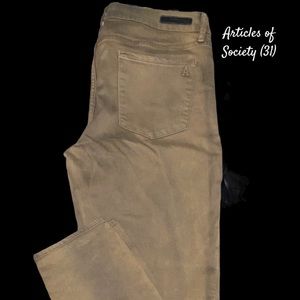 Articles of Society Army Green Jeggings